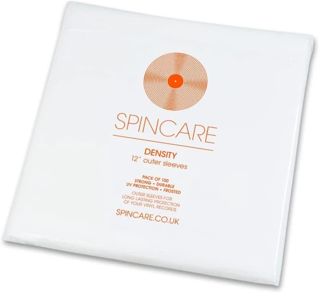 100x 12 Inch Outer Vinyl Record Sleeves | DENSITY Covers Fit Single Double LP |