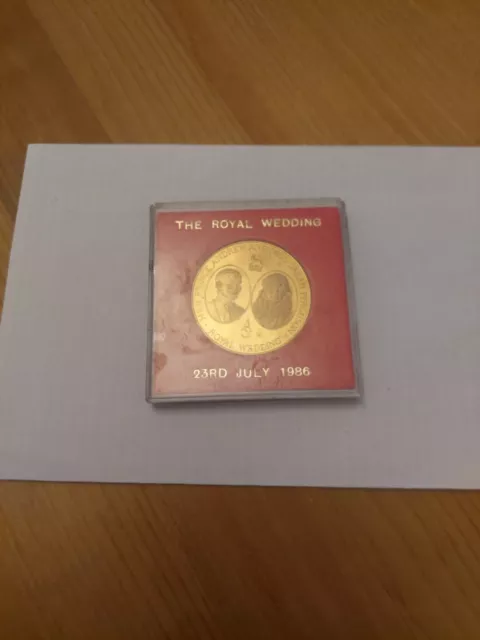 THE ROYAL WEDDING 23rd July 1986 Prince Andrew & Miss Sarah Ferguson Medal 2