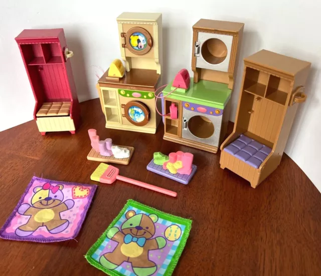 Fisher Price Loving Family Twin Time Dollhouse 'Laundry' Furniture 2005