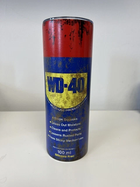 WD-40 20 ounce stainless steel tumbler with lid. Super cool Tumbler With Lid.