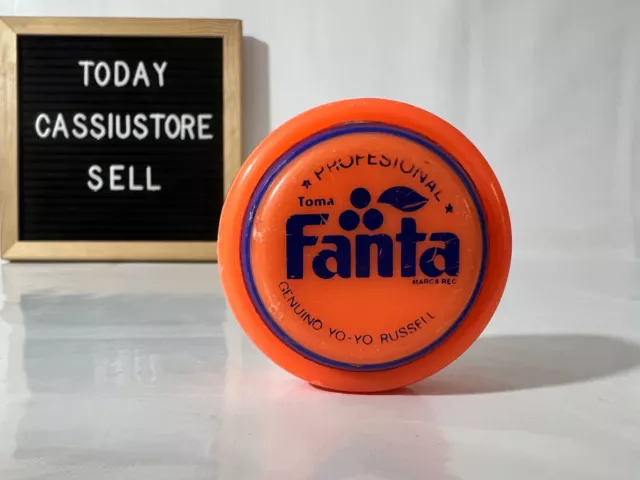 Vintage Yo-Yo Yoyo Genuino Russell Profesional Toma Fanta Orange & Blue Used