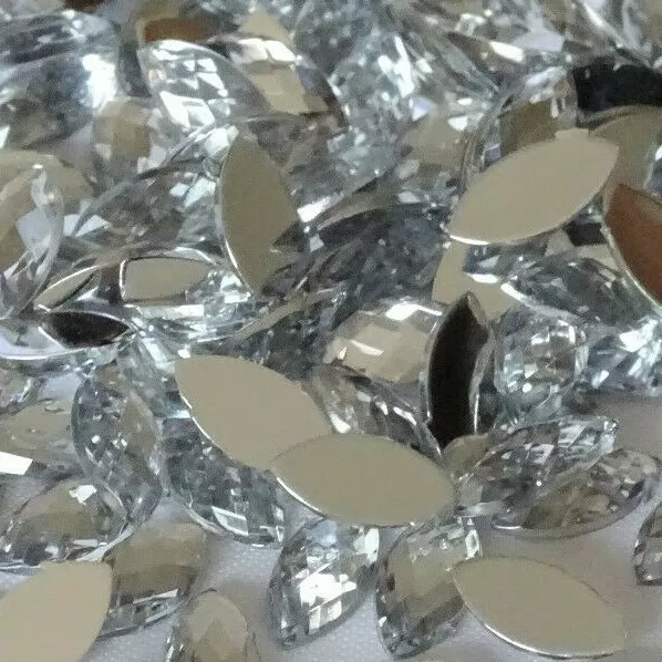 150p 5x10mm Shiny Horse-Eye Strass Acrylic Crystal Gems Non-hotfix Rhinestones