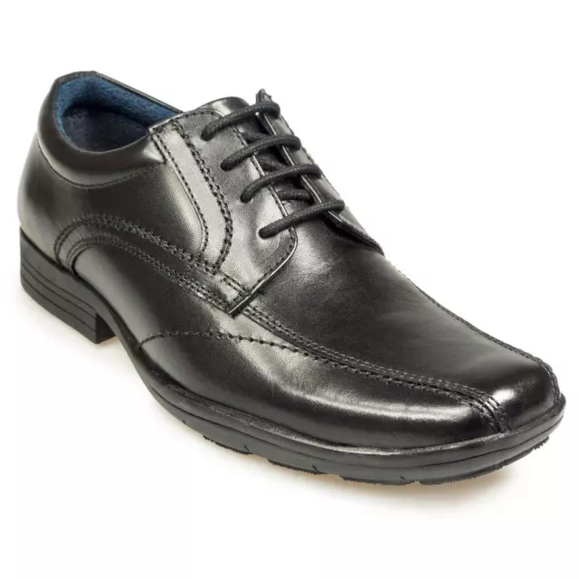 Pod Uomo Scuola/Scarpe da Lavoro Angus IN Nero Taglia UK 7-17