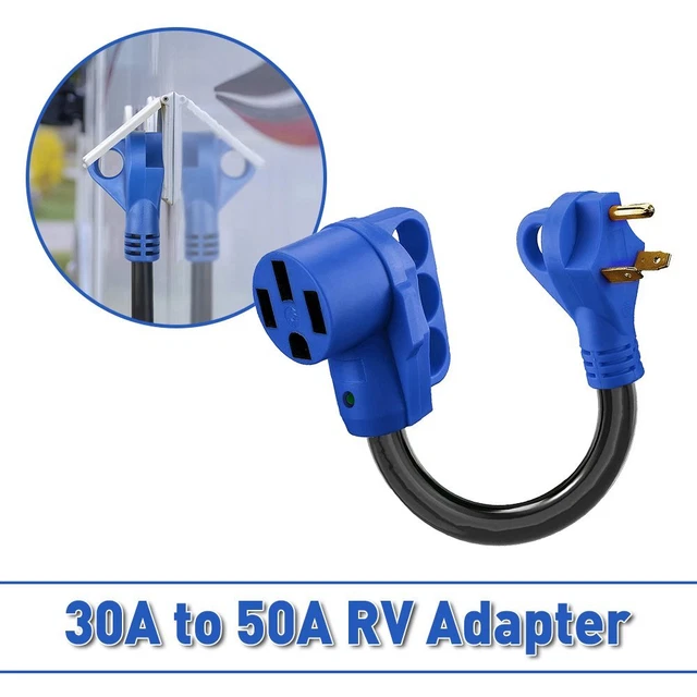 50Amp Male Female RV Replacement Plug Electric Power Cord Receptacle Connectors