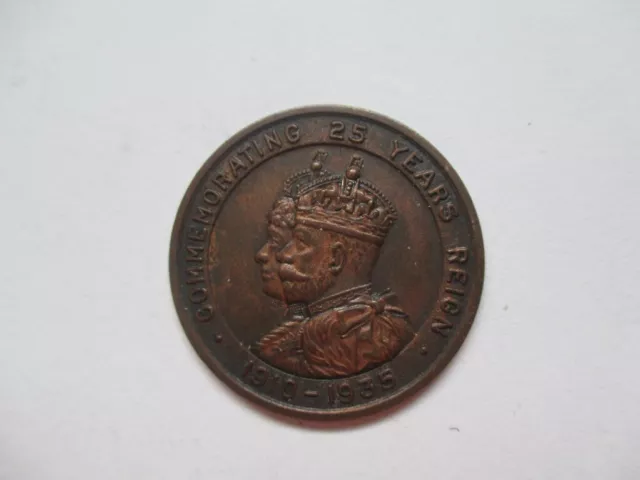 Great Britain, George V, 25 Years Of Reign, Uniface Medal, By Birks Ellis, 1935