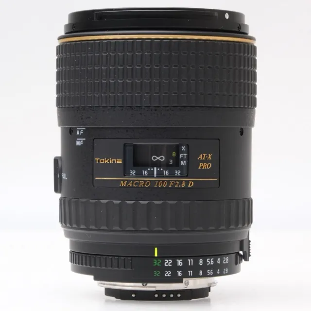 Tokina 100mm f2.8 D Macro AT-X Pro Lens for Nikon F (Boxed)