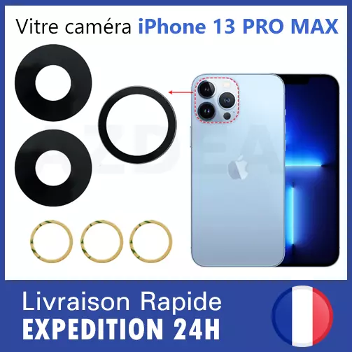 iPhone 13 PRO MAX vitre lentille camera arrière appareil photo lens verre glass