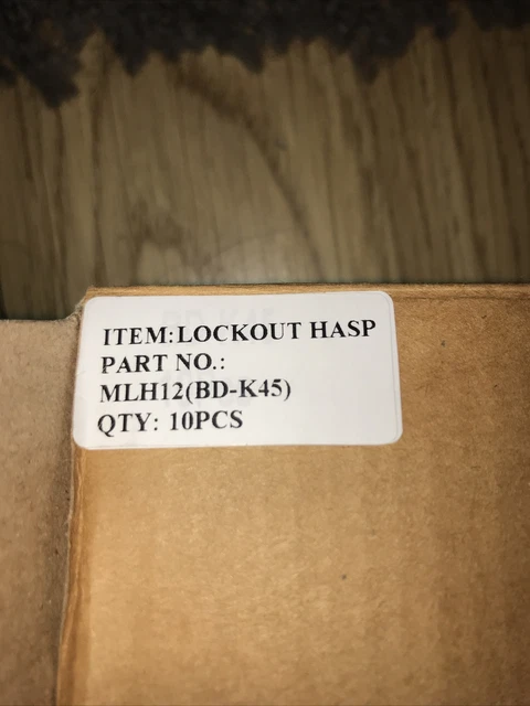 Lockout hasp box of 10 new 3