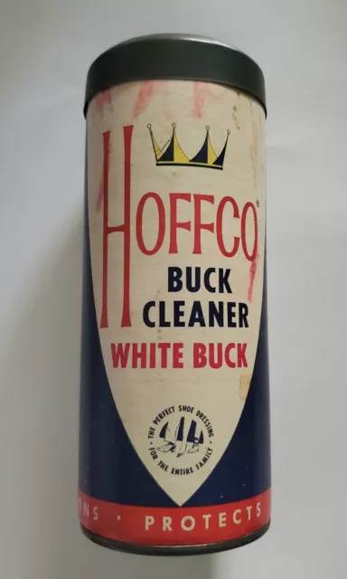 Vintage Hoffco Shoe Dressing White Polish Empty Cardboard Tube