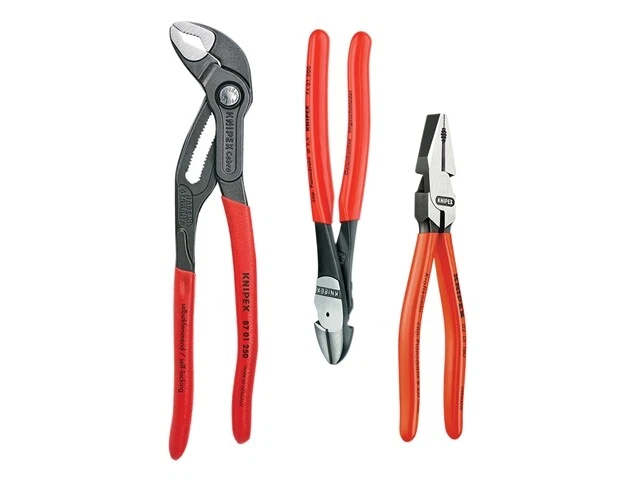 Knipex KPX002010 Power Pack High Leverage Pliers Set, 3 Piece