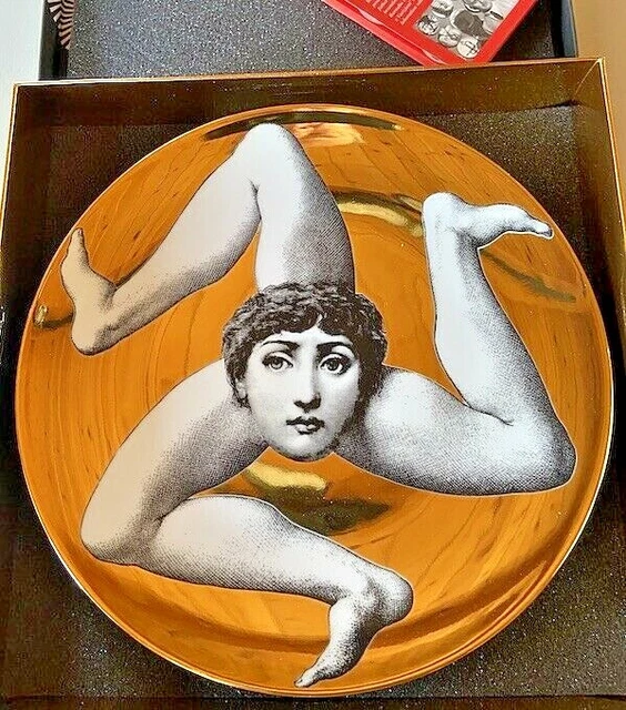 Fornasetti T&V Plate 186 GOLD Fornasetti T&V Plate 186 GOLD