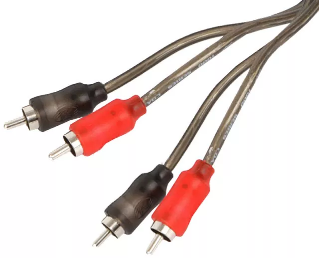 Stinger SI1215 Car Audio 1000 Series 15 Ft Rca Stereo Amp Signal Cable 2Channel