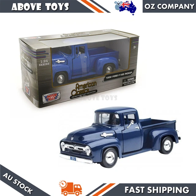 Ford F-100 Pick Up 1956 Matt Nero Con Pneumatici Bianchi - Foto 8