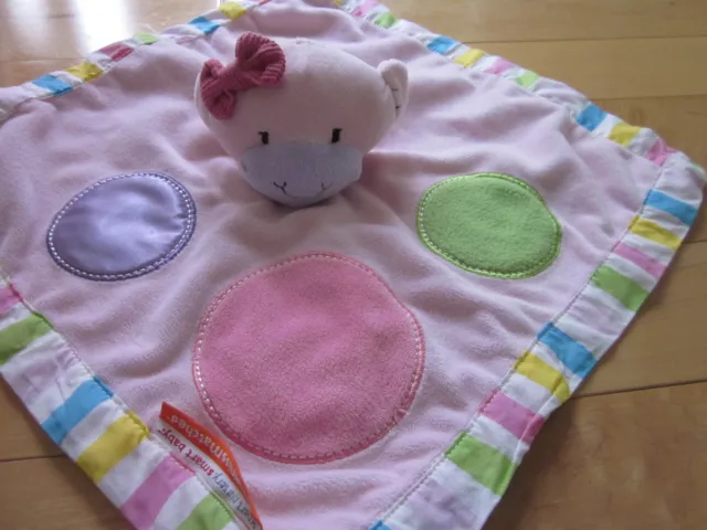 Kids Line Little Miss Matched Monkey Baby Blanket Pink Purple Green