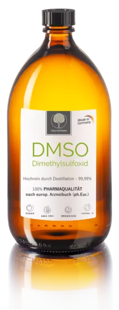 DMSO 1000ml Dimethylsulfoxid, 99,99% Reinheit (Ph. Eur.) in Braunglasflasche