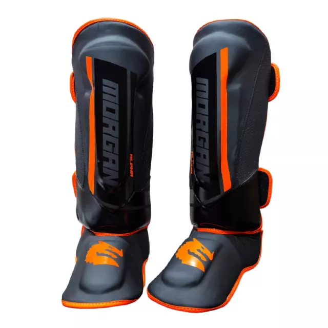 Alpha Series Shin & Instep Guard - Kick Boxing Muay Thai Protector Morgan Sports