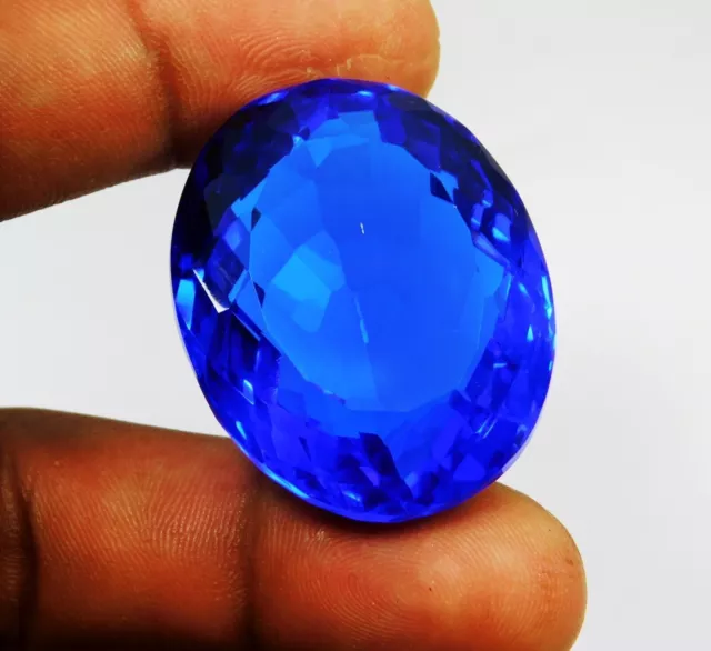 Naturel 100.00 Ct Taille Ovale Bleu Tanzanie Tanzanite Pierre Précieuse En...