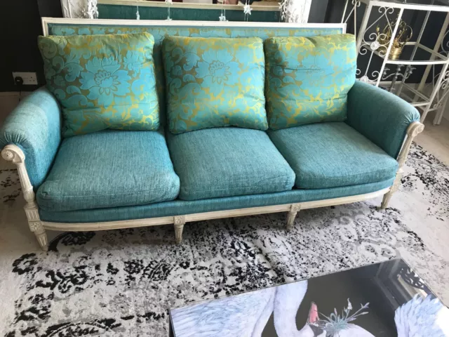 Antique Sofa With Designers Guild Fabric