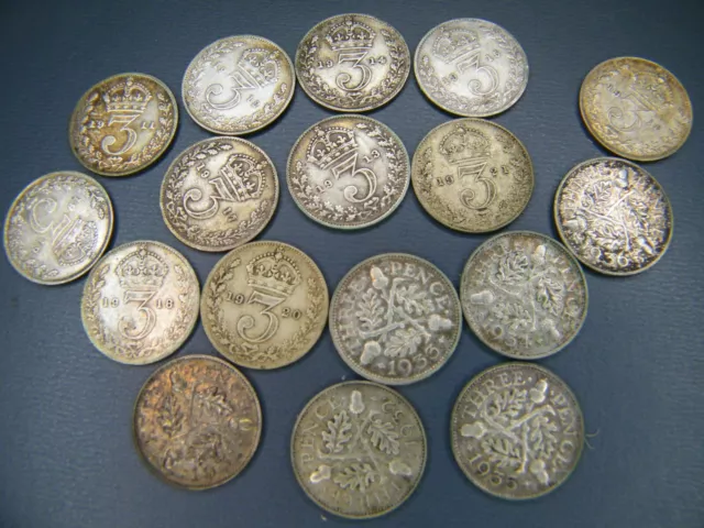 1911 to 1936 KING GEORGE V SILVER THREEPENCE 3d,  CHOOSE YOUR YEAR AND CONDITION