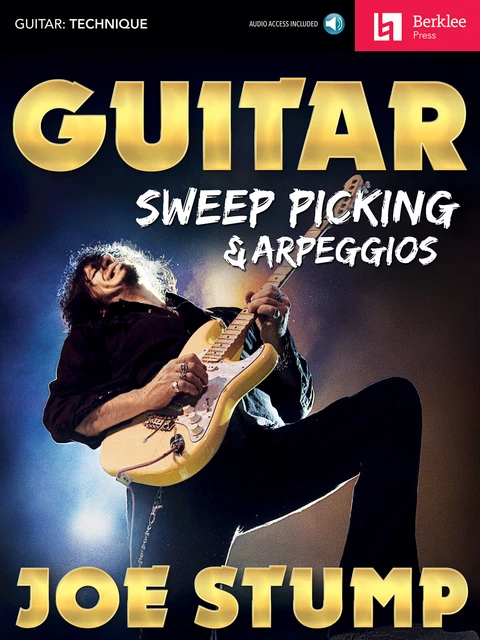 Guitar Sweep Picking & Arpeggios Lessons Tab Joe Stump Berklee Guide Book Audio