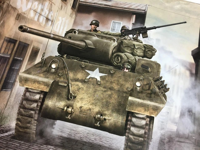 M36 B2 TANK Destroyer B2 Battle Bulge 1/35 Airfix model kit all ...