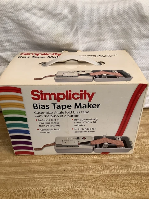 Simplicity Bias Tape Maker New In Box Complete 2009 Model # 881925