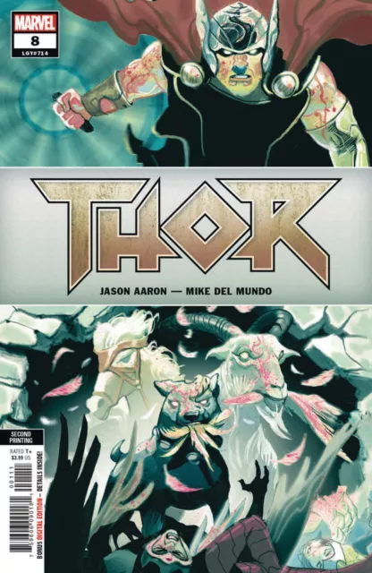 Thor (2018) #8 (#714) VF/NM Del Mundo 2nd Printing Variant Cover