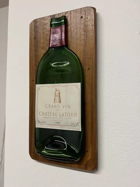 Quadro Bottiglia Chateau Latour 1996 Vuota Originale Regalo Natale Empty