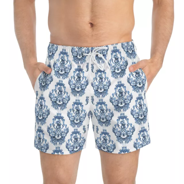 Blue Baroque Men's Swim Trunks / Shorts - Swimsuit