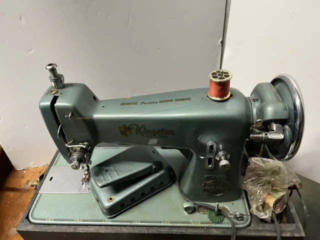 Kingston Deluxe Precision Heavy Duty Sewing Machine Synchro-matic In Case