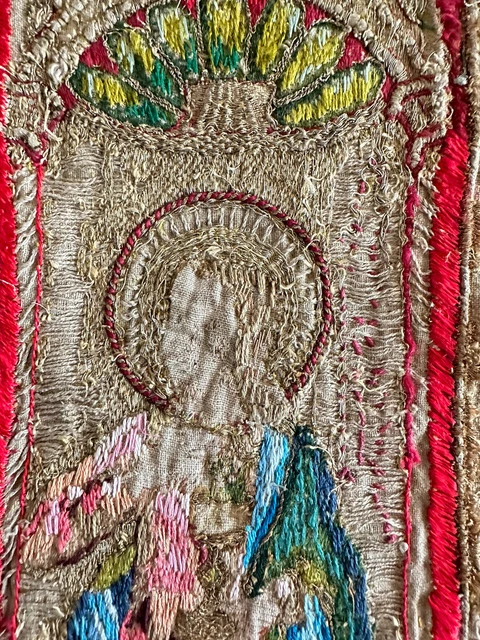 San & Spagna & XVI° Secolo & Elemento Stolone Ricamato & Haute Periodo