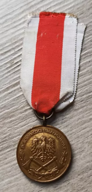 Firefighter Poland Medal for Merit to the Fire Brown