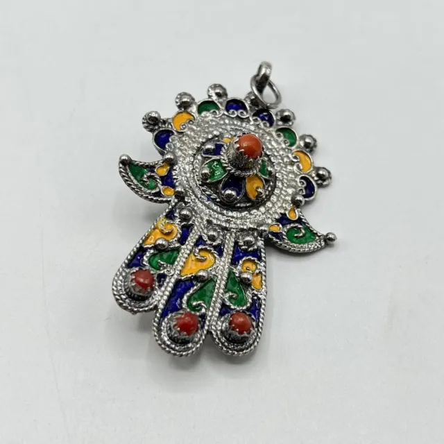 Khamsa Hande Of Fatima Berber Kabyle Silver