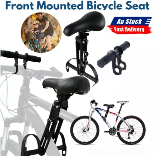 Bike Front Mounted Child Seat Kids Top Tube Bicycle Detachable Seat & Armrest AU