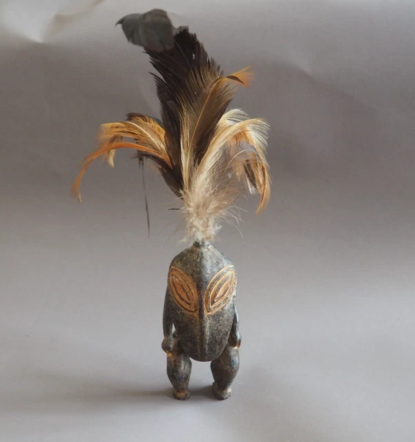 Bella Piccola Papua Nuova Guinea Tribale Arte Scolpita Aliena Dalle Paludi Sepik