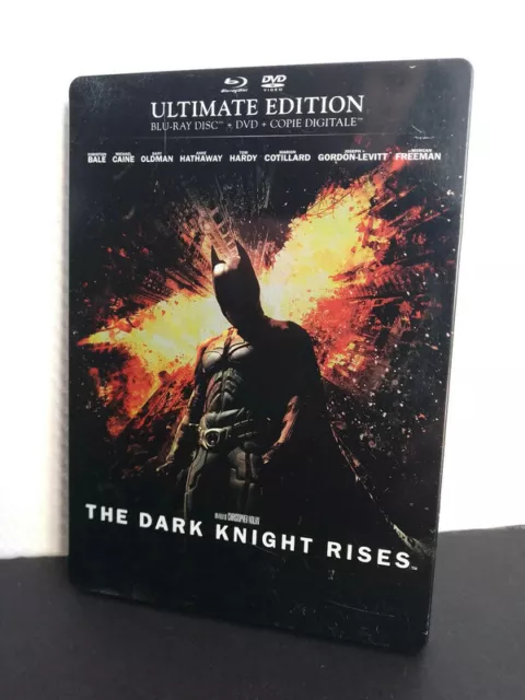 Blu Ray + Dvd - Batman The Dark Knight Rises - Boite Metal Steelbook - Bonus
