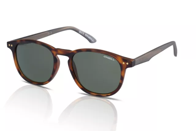 O'Neill Sunglasses Polarised ONS-9008 2.0 102P Matte Tortoise Grey/Solid Green