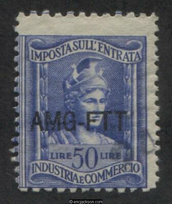 Trieste Industry & Commerce Revenue Stamp, FTT IC83 right stamp, used, F