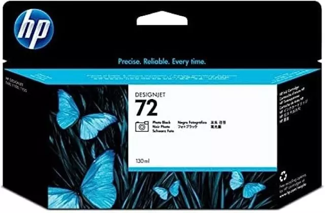 Genuine HP 72 Photo Black Ink Cartridge C9370A (VAT Included) - Free P+P/SEALED