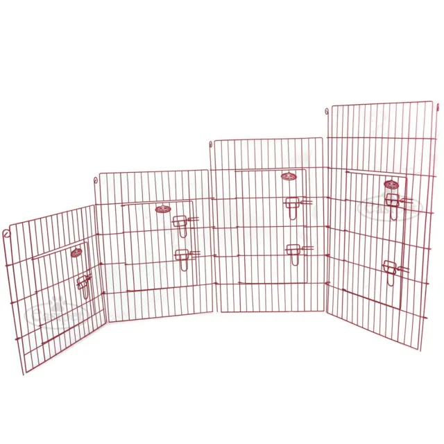 Pink Pet Dog Pen Puppy Rabbit Foldable Metal Playpen Enclosure Run Cage Easipet 2