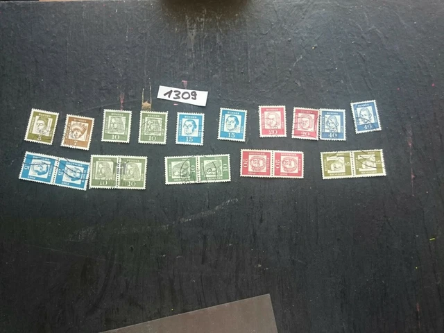 5 Paare Bedeutende Deutsche + 10 Briefmarken Bedeutende Deutsche BRD...