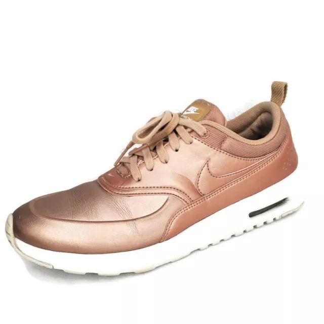Nike Women's Size US 9.5 Air Max Thea SE  Metallic Rose Running Shoes 861674-902