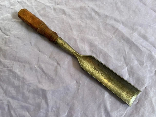 Vintage Buck Bros 1 1/2 Inch Wide Turning Gouge Chisel - Sharp - Excellent