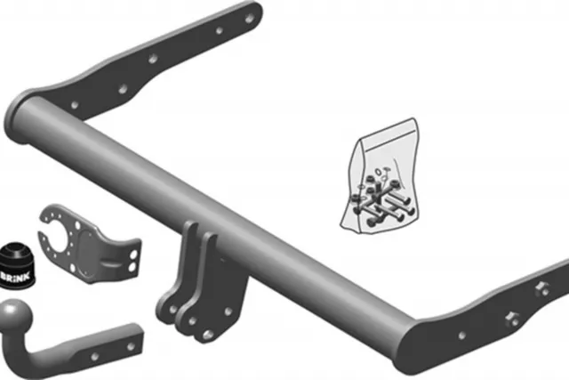 BRINK Dispositif D'Attelage De Remorque AHK pour VW Transporter VI Boîte