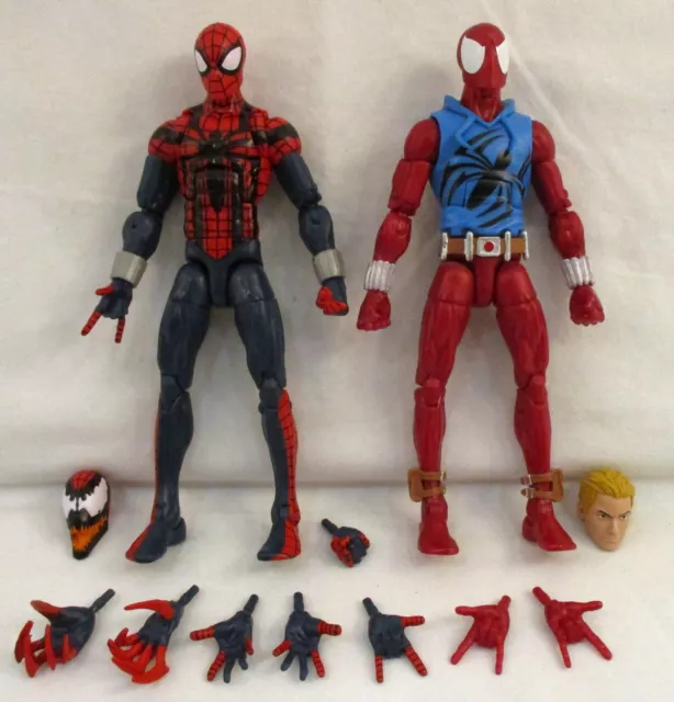 MARVEL LEGENDS BEN REILLY SPIDER-MAN + SCARLET SPIDER Retro Figure ...