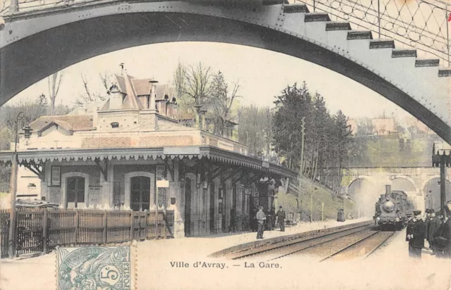 Cpa 92 Ville D'avray / La Gare / Train