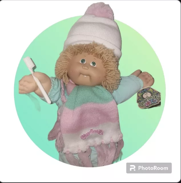 HTF Vintage 1986 Cabbage Patch Kids Doll, Hm#5,Ok -Tag 🦁 LION MANE W/toothbrush