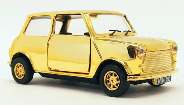 Corgi 1/36 Scale CC82272 - Austin Mini 24ct Gold Plated 50th Anniversary