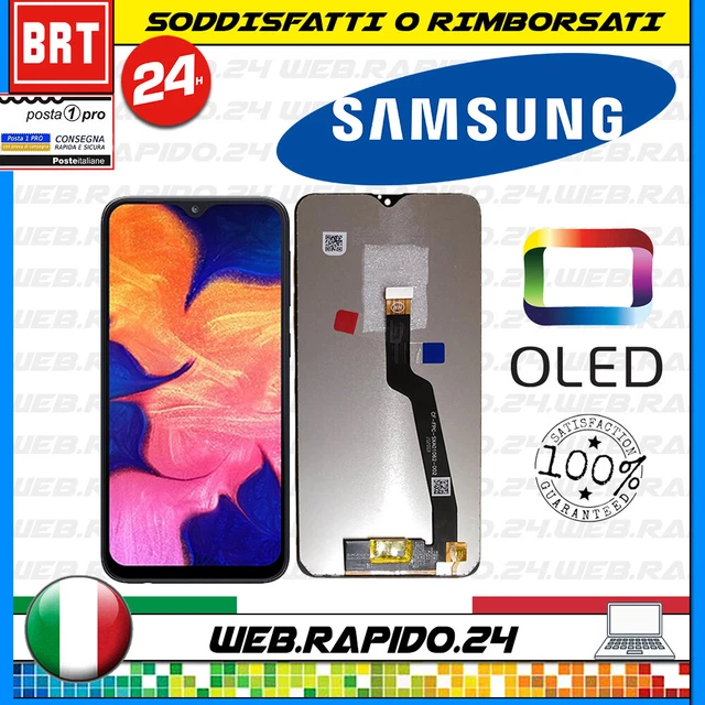 Display Lcd+Touch Originale Per Samsung Galaxy A10 Sm-A105Fn/Ds Schermo Vetro