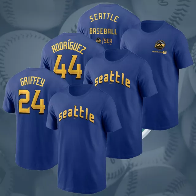 Seattle Mariners #24 Ken Griffey Jr. Mlb Golden Brandedition Black Jersey  Gift For Mariners Fans - Bluefink